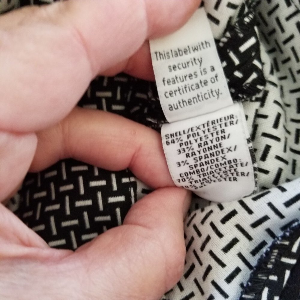 Diane Von Furstenberg Black & White Sheath Dress - Picture 11 of 12